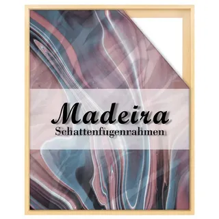 BIRAPA Einzelrahmen Schattenfugenrahmen Madeira, (1 Stück), 45x60 cm, Natur Unbehandelt, Holz beige 45 cm x 60 cm