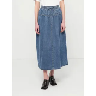 ONLY A-Linien-Rock ONLLyra (1-tlg) Drapiert/gerafft blau S