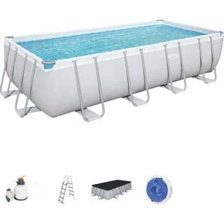BESTWAY Power Steel Frame Pool Set 549 x 274 x 122 cm inkl. Sandfilteranlage 56466