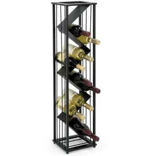 DanDiBo Ambiente Weinregal 96693 Stehend 40 x 12 x 100 cm Schwarz