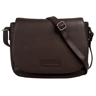 Bruno Banani Umhängetasche BRUNO BANANI Damen echt Leder, echt Leder braun