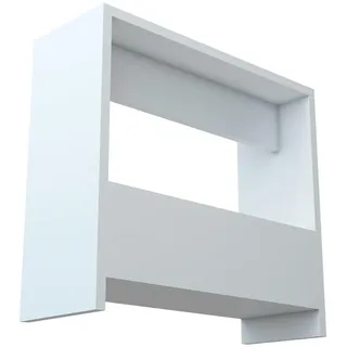 [en.casa] Rødovre Weiß Holzwerkstoff 55 x 60 x 20 cm