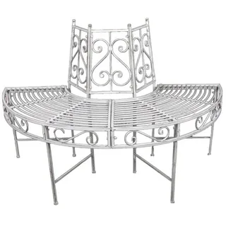 gartenhero Baumbank 124 x 63 x 82 cm Weiß