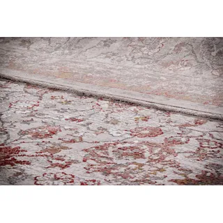 Vintage Teppich Kennedy 133 x 190 cm Mischgewebe Rosa Rose