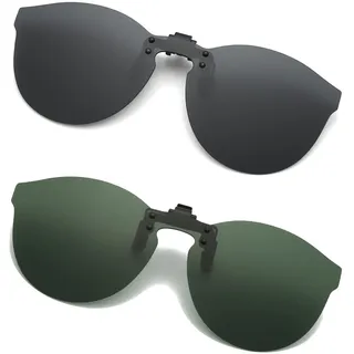 Long Keeper Sonnenbrille für Brillenträger – Polarisiert, Clip On Sonnenbrille Aufsatz für Damen Herren