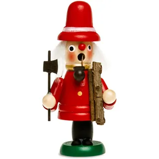 SIKORA Mini Räuchermännchen aus Holz Räucherfigur Deko Weihnachtsfigur - RM-G, Farbe/Modell:G5 Holzfäller rot, Höhe in cm:Höhe ca. 12 cm