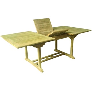 Lex Premium Teak Tisch rechteckig Gartentisch Gartenmöbel Holz ausziehbar 120-180cm