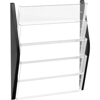 Helit Wandbogendisplay the arc Prospektständer 48,0 x 8,0 x 54,0 cm 1 St. Schwarz