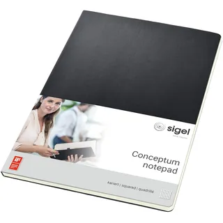 Sigel Notizblock Conceptum A4 kariert schwarz