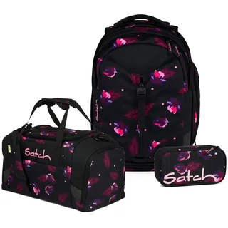 Satch Match Schulrucksack Set 3tlg. (Mystic Nights) inkl. Schlamperbox und Sporttasche