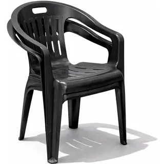 Mojawo PIONA Stapelstuhl 56 x 55 x 78 cm Anthrazit