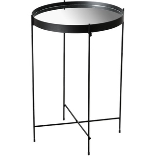 Beistelltisch Dekotisch schwarz Wohnzimmertisch Metall Modern Blumenständer Tisch schwarz, Eisen, LxBxH 37,5x37,5x60 cm