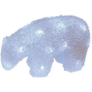 näve LED Weihnachtsartikel "EISBÄR" in weiß - (L)20 cm x (B)9 cm x (H)11 cm | Gr.: onesize