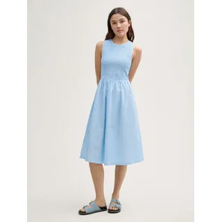 TOM TAILOR Denim Sommerkleid Smock Midi-Kleid blau XXL