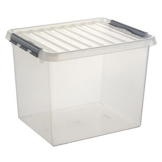 Sunware Aufbewahrungsbox Q-Line Box 79900609, 52L, mit Deckel, Kunststoff, transparent, A3, 50x40x38cm