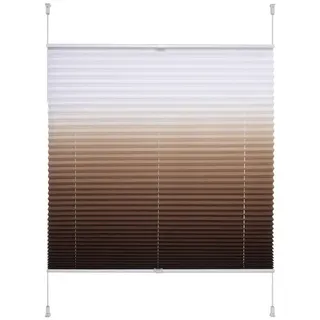 LIEDECO Klemmfix-Plissee, 100x130 cm - braun