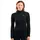 Half Zip Langarmshirt Schwarz L