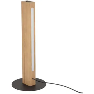 LED Tischleuchte Holz Kiefer Schwarz Skandinavisch 3000 K Tischlampe Wohnzimmer