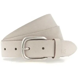 H.I.S. H.I.S Ledergürtel mit H.I.S Blindprägung beige 95
