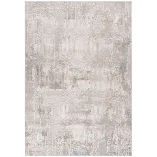mazovia Designer-Teppich 80 x 150 cm Beige/Grau