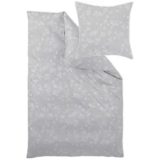 Curt Bauer Aiko Floral Silber 135 x 200 cm + 80 x 80 cm