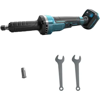 Akku Geradschleifer Kompatibel mit Makita 18V Akku, Bürstenloser Geradschleifer 6mm 3mm Bohrfutter Professional Stabschleifer 4 Variablen Geschwindigkeiten zum Schleifen Polieren Gravur (ohne Akku)