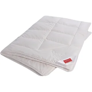 Hefel Silk Dream Bettdecke Sommerdecke Seidendecke Wildseide 180 g/m2, 155 x 200 cm, weiß