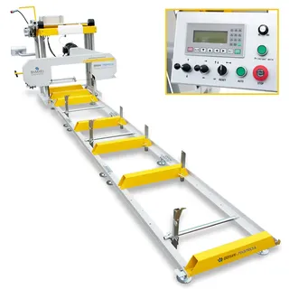 BAMATO Blockbandsäge BBSW-790PROA mit 5,9m Rollbahn und automatischem Vorschub