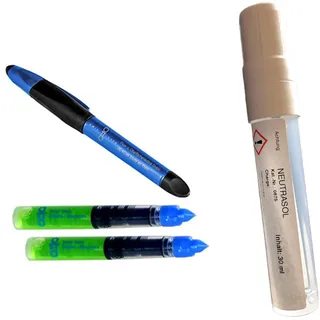 Spezial-Set: Metall-Ätzstift VA + NEUTRASOL Dispenser (Pen), 30 ml | Für alle Schwermetalle, Eisen, Stahl, Kupfer, Nickel, Zinn, Blei, Einschließlich rostfreier Edelstähle