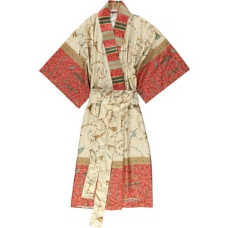 Bassetti OPLONTIS Kimono aus 100% Baumwollsatin in der Farbe Rot v.8, Größe: L-XL - 9262118