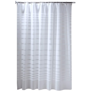 Lafeil Vintage Duschvorhang Weiße Streifen 300x200 Mm Langer Duschvorhang Imprägniern Polyester Stoff Vorhänge Anti-Schimmel