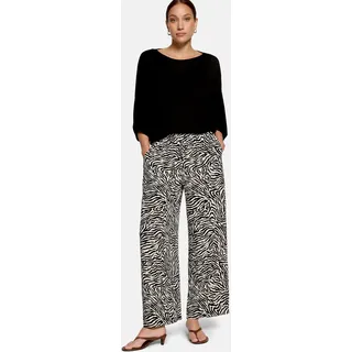 Zero Schlupfhose Weites Bein Cream/Schwarz 42