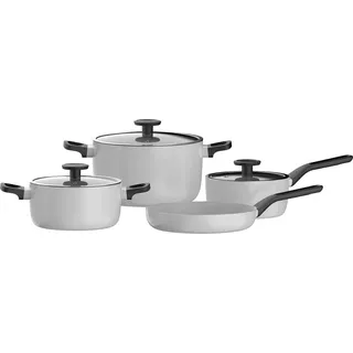 BergHOFF BH-3950615, Gemischtes Set, Grau, Aluminium, Glas, Elektro, Gas, Halogen, Induktion, 7 Stück(e) - Grau