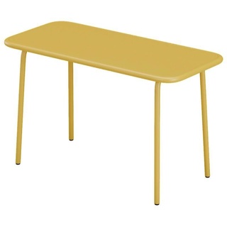 Gartentisch für Kinder - Metall - L. 80 cm - Senfgelb - POPAYAN von MYLIA