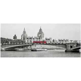 DCIDBEI Diamond Painting Landschaft London Big Ben Landschaften 110x50cm | Malen nach Zahlen Erwachsene London Brücke Roter Bus Diamant Painting Bilder Landscape Wanddekoration und Geschenke