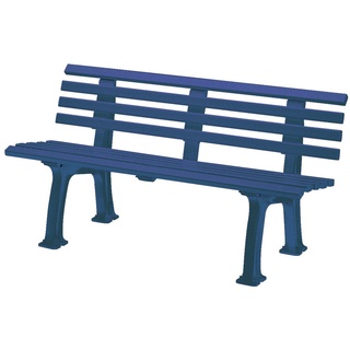 Blome Gartenbank Sylt 3-Sitzer Länge 1500 mm blau