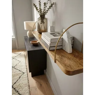 KADIMA DESIGN Wandregal 120 x 25 x 22 cm Braun