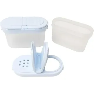 Tupperware Würzling 2er Set Gewürz Zwerge Salz- und Pfefferstreuer ideal für Auto, Büro, Camping & Unterwegs - Ordnung Salzstreuer Gewürze Gewürz-Zwerge 2 x 120ml hellblau