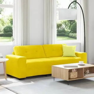 vidaXL Sofa 3-Sitzer Gelb 180 cm Samt
