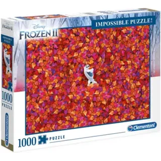 CLEMENTONI 395262 Puzzle 1000 Teile Impossible Puzzle - Frozen 2