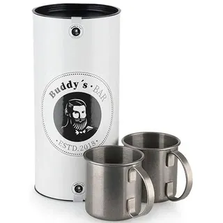 Buddy ́s Bar Moscow Mule Becher 0,45 l Silber 2 St.
