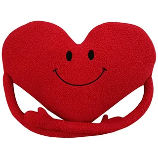 Hava Kolari Plüsch Kissen in Herzform Zierkissen, Herzkissen mit Arm Flauschig für Hochzeit,Valentinstag & Verlobung für Kinder/Mädchen/Sofa/Autos/Verschiedene