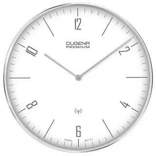 Dugena Wanduhr Dessau, Funkuhrwerk, Metallgehäuse, ø 32 cm, inklusive Batterie