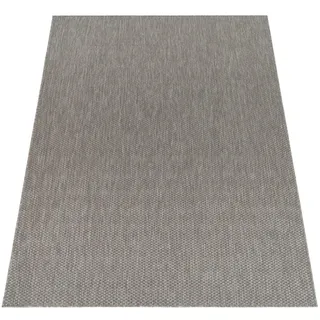 KADIMA DESIGN FLACHWEBTEPPICH, einfarbig, aus Polypropylen, Hellgrau 120 x 160 cm