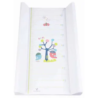 Cangaroo Wickelauflage 50 x 80 cm Hello, seitlicher Rand, integriertes Maßband weiß