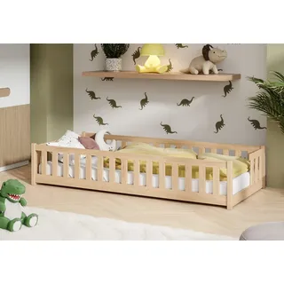 Kids Collective Jugendbett Kinderbett 80 x 180 cm Kiefer natur beige