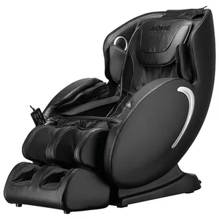 HOME DELUXE Massagesessel SONO - 131 x 74 x 109 cm (12 Massageprogramme), Zero-Gravity, mit Wärmefunktion, 2D Massage Technologie schwarz