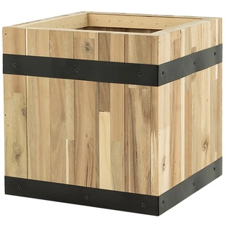 Pflanzwerk® Pflanzkübel Cube - Akazien Holz - 36 cm x 35 cm x 35 cm