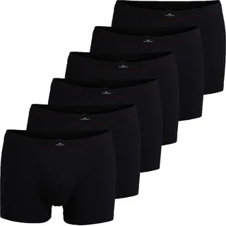 Götzburg Boxershorts unifarben schwarz XL 6er Pack