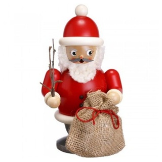 Räuchermännchen Räucherfigur Weihnachtsmann mit Geschenkesack bunt Höhe 20 cm NEU bunt